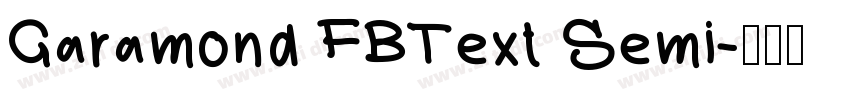 Garamond FBText Semi字体转换
